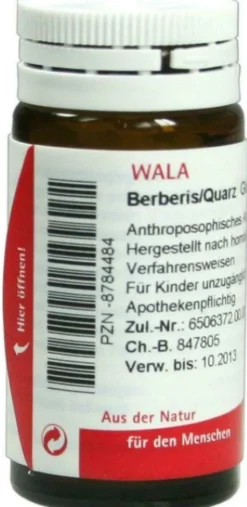 Wala Berberis Quarz 20 G Globuli