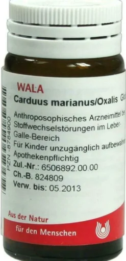 Wala Carduus Marianus Oxalis 20 G Globuli