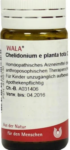 Wala Chelidonium E Planta Tota D6 20 G Globuli