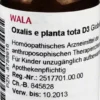 Wala Oxalis E Planta Tota D3 20 G Globuli