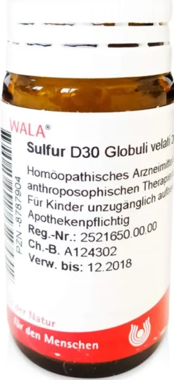 Wala Sulfur D30 20 G Globuli