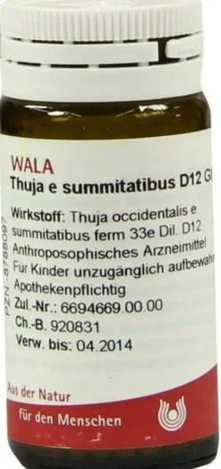 Wala Thuja E Summitatibus D12 20 G Globuli