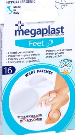 Warzenpflaster 2 Größen 1,2 cm + 1,9 cm Megapl 16 Stück