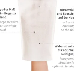 Waschhandschuh Soft Spunlace 15 x 22 cm 50 Stück
