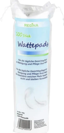 Wattepads Rund 100% Baumwolle Regina 100 Stück