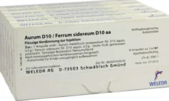 Weleda Aurum D10 Ferrum Sidereum D10 Aa 48 X 1 ml Ampullen