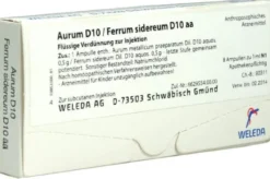 Weleda Aurum D10 Ferrum Sidereum D10 Aa 8 X 1 ml