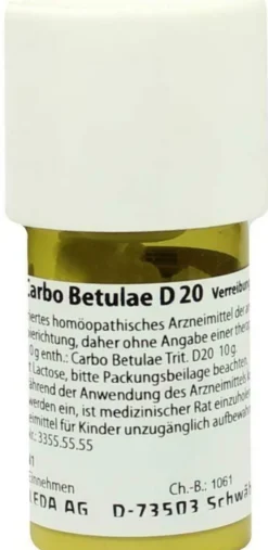 Weleda Carbo Betulae D20 20 G Trituration