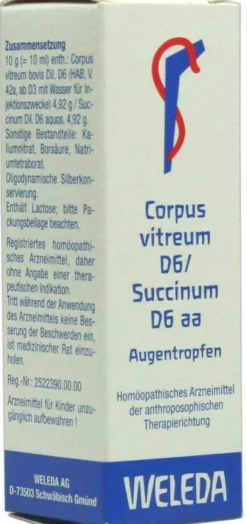 Weleda Corpus Vitreum D6 Succinum D6 Aa 10 ml Augentropfen