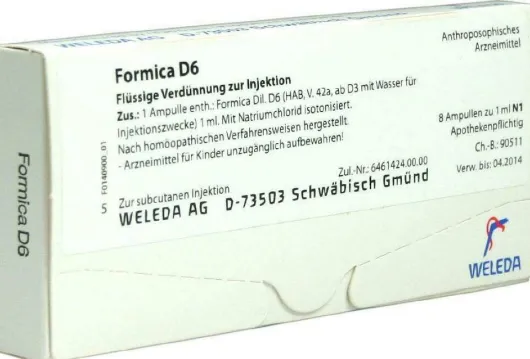 Weleda Formica D6 8 X 1 ml Ampullen