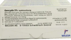 Weleda Gencydo 3% 48 X 1 ml Injektionslösung