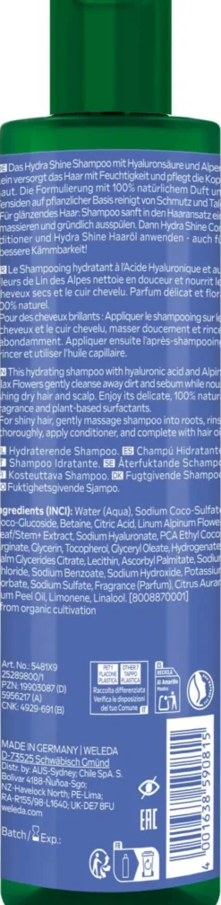 Weleda Hydrashine Feuchtigkeits-Shampoo Alpen-Lein