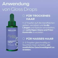 Weleda Hydrashine Gloss Drops Haar-Öl