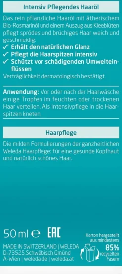 Weleda Intensiv Pflegendes Haaröl 50 ml