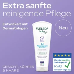 Weleda 3 in 1 Waschbalsam weiße Malve 200 ml