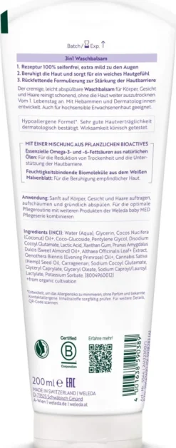 Weleda 3 in 1 Waschbalsam weiße Malve 200 ml