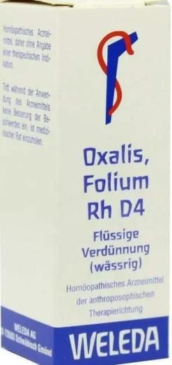 Weleda Oxalis Folium Rh D4 20 ml Dilution