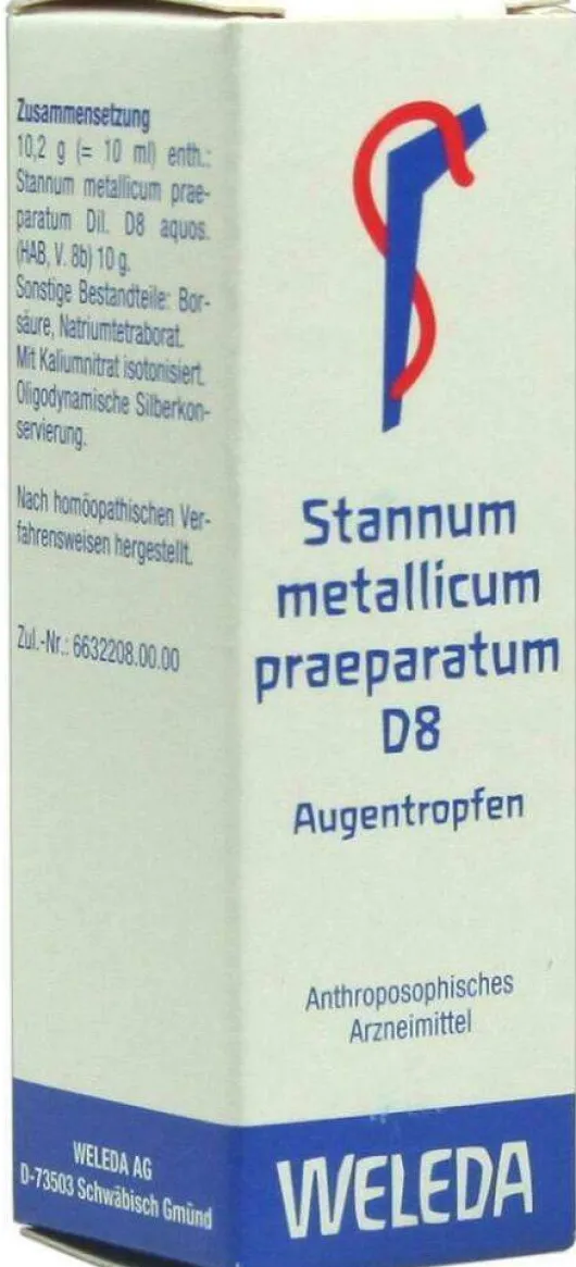 Weleda Stannum Metallicum Praeparatum D8 10 ml Augentropfen