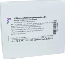 Weleda Stibium Metallicum Praeparatum D6 5 X 10 ml