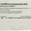 Weleda Stibium Metallicum Praeparatum D20 Weleda 8 X 1 ml Ampullen