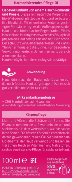 Weleda Wildrose Harmonisierendes Pflegeöl 100 ml