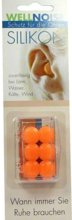 Wellnoise Ohrenstopfen Orange Blister 3 X 2 Stück