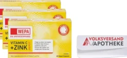 WEPA Vitamin C+Zink 3 x 60 Kapseln + gratis Pillendose