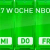 WEPA 1x7 Wochenbox Grün + UV-Schutz