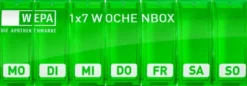 WEPA 1x7 Wochenbox Grün + UV-Schutz