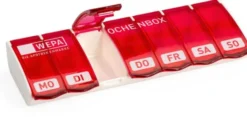 WEPA 1x7 Wochenbox Pink+ UV-Schutz
