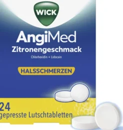 WICK AngiMed Zitronengeschmack 24 Lutschtabletten