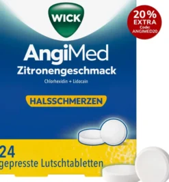 WICK AngiMed Zitronengeschmack 24 Lutschtabletten