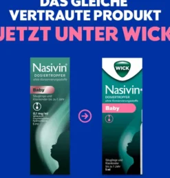 WICK Nasivin Dosiertropfer Baby ohne Konservierungsstoffe 5 ml