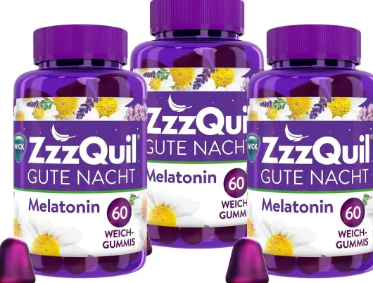 WICK ZzzQuil Gute Nacht 3 x 60 Weichgummis