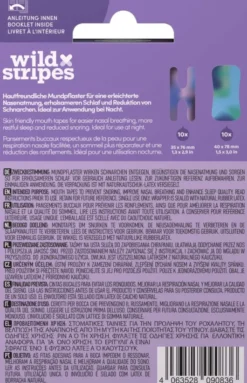 Wild Stripes Mund-Tapes Sunset Design 20 Stück