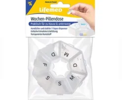 Wochen-Pillendose, durchsichtig