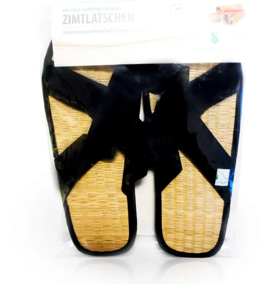 Zimtlatschen Baumwolle Gr.45-46 Schwarz