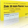 Zink 20 Aaa Pharma Dragees 50 Überzogene Tabletten