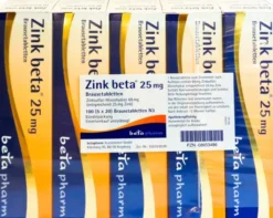 Zink Beta 25 100 Brausetabletten