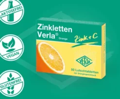 Zinkletten Verla Orange Lutschtabletten 50 Stück