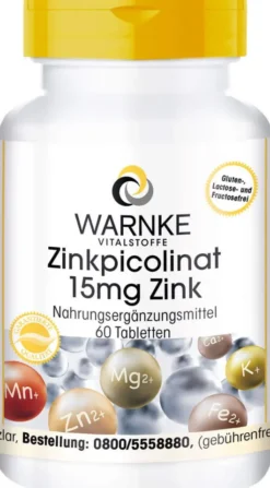 Zinkpicolinat 15 mg Zink 60 Tabletten