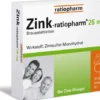 Zink-ratiopharm 25 mg 20 Brausetabletten