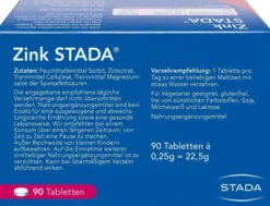 Zink Stada 25 mg 90 Tabletten