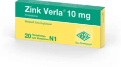 Zink Verla 10 mg 20 Filmtabletten