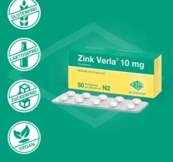 Zink Verla 10 mg 50 Filmtabletten
