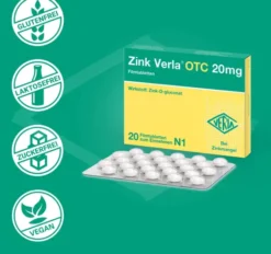 Zink Verla Otc 20 mg 20 Filmtabletten