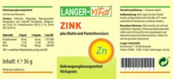 Zink + Vitamin B5 + Biotin Kapseln